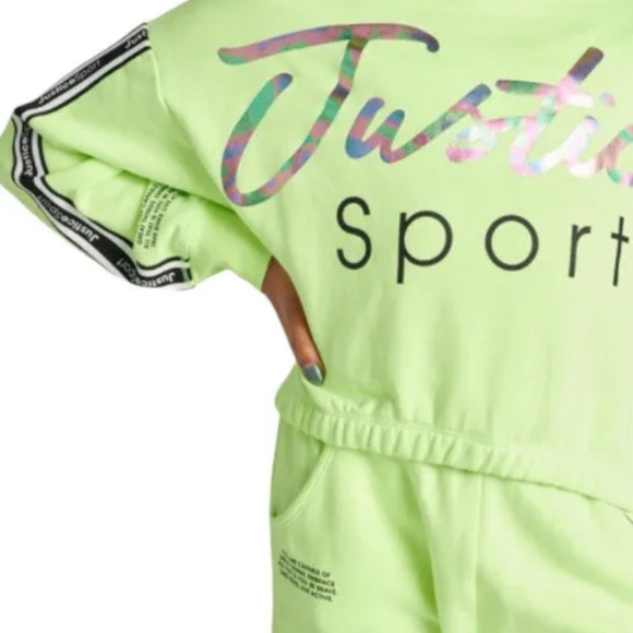 Justice Girls Hoodie Sweatshirt Green - Picture 4 of 6